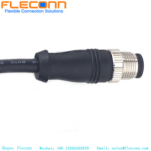 M12 8 Pole A-Coded Male Straight Connector Cable