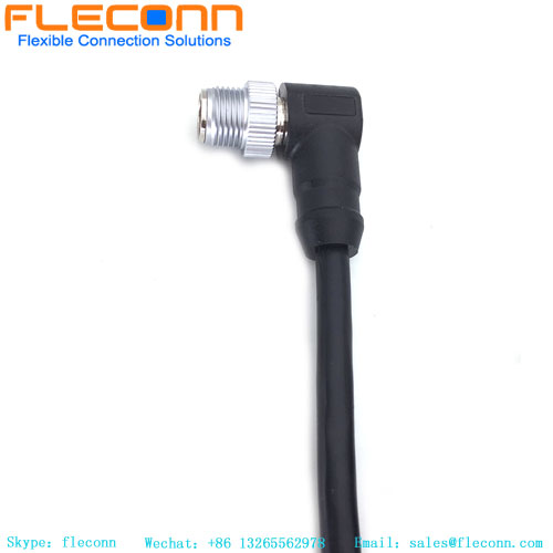 M12 8 Pole X-coding Right Angle Ethernet cable