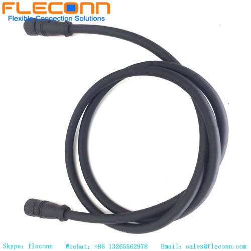 M12 8-Postion Sensor Cable, A-Coded PUR Jacket Circular Connector Cable