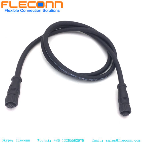 M12 8 Pos Female Plug Cable, Automation Sensor Cable