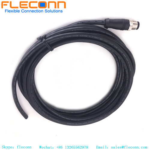 M12 A Coded 8 Pin Male Cable