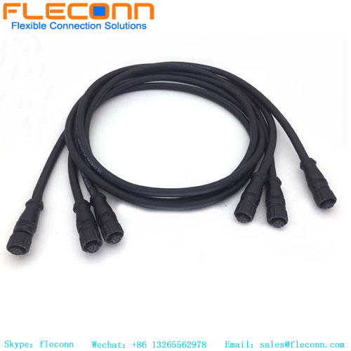M12 8 Pole A-Coded Connector Cable Product Description
