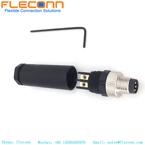 M8 3 Pin Male Assembled Connector