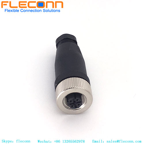 M12 4 Pin Female Circular Connector