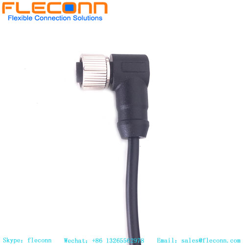 M12 4 Pin Right Angle Cable