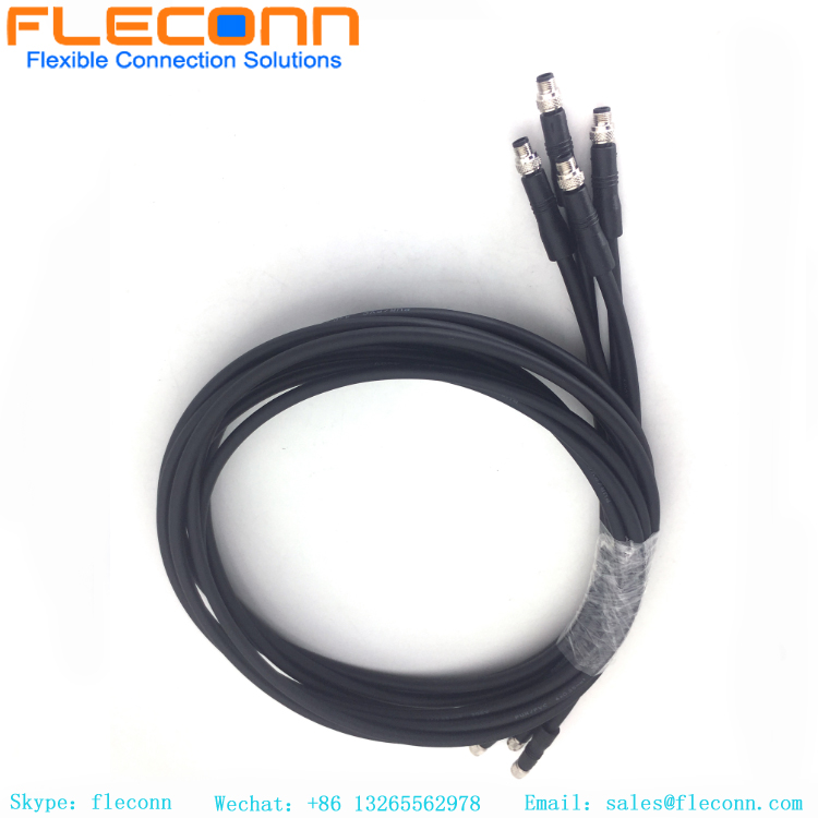 M5 4 Pin Male to Female Cable, IP67 IP68 Protection Rating
