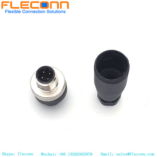 M12 4 Position Male Connector