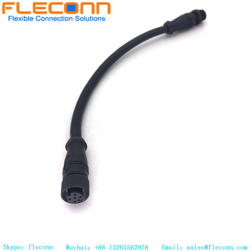 M12 6 Pos Connector Cable