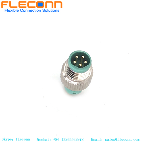 M8 Male 5 Pin B-Code Molding Connector