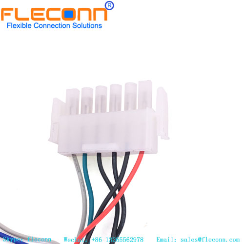 Custom TE MATE-N-LOK Series 640585-1 Connector Wire Harness 6 Pin