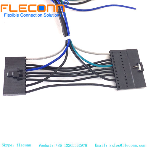 2.54mm Pitch 12 Pin Connector Wire Harness，1-104257-1，TE AMPMOUD Male