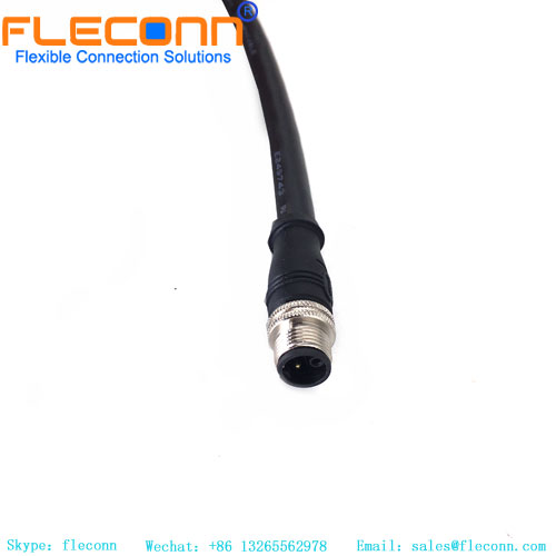 M12 K-Code Male 4+PE 5pin Connector Power Cable