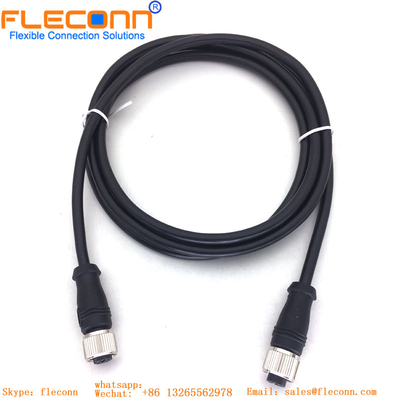 M12 To M12 Cable,5 Pin A-Coded Wateproof Connector cable