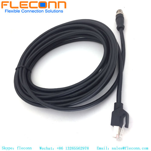 M12 To RJ45 Ethernet Cable