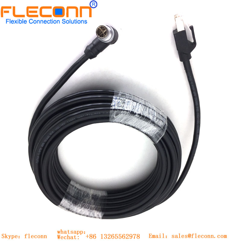 FLECONN can produce high quality M12 Ethernet To RJ45.