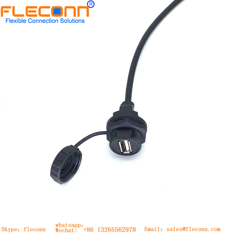 Waterproof USB 3.0 Cable With Dust Proof（Threaded）