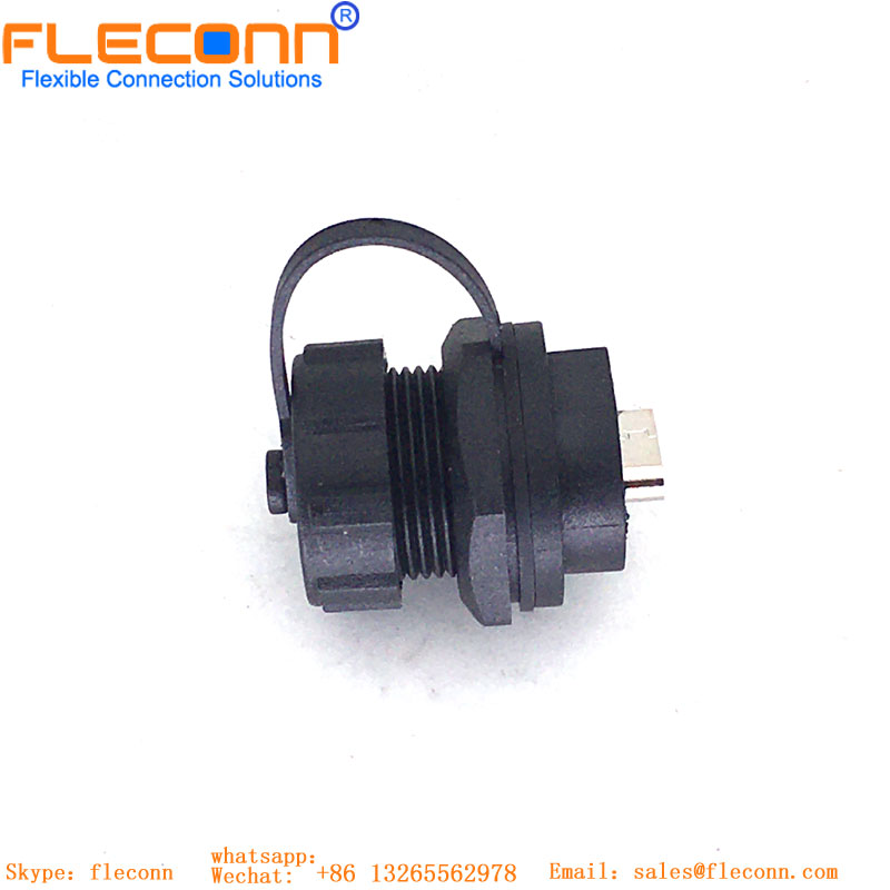 USB Type C Socket With Waterproof Plug
