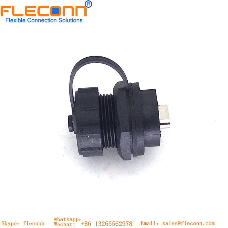 Type-C Male To Female Mount Connector