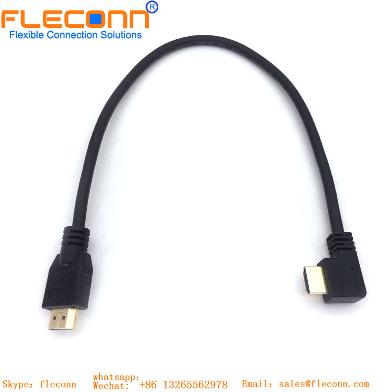 Left Angle 90 Degree High Speed HDMI Cable