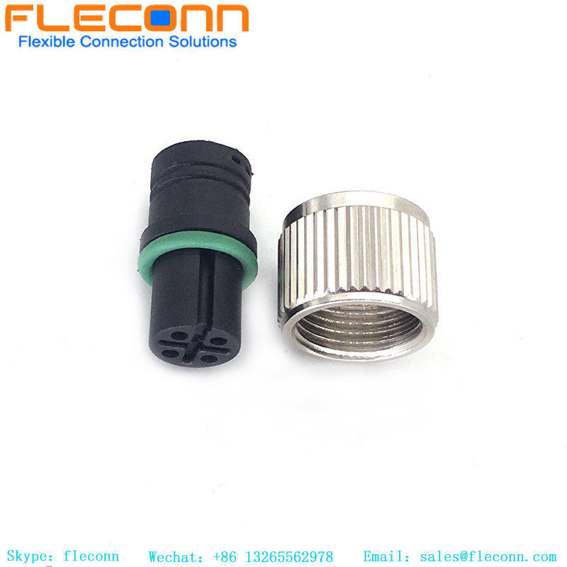 M12 A-Coded 5 Pin Overmolded Connector
