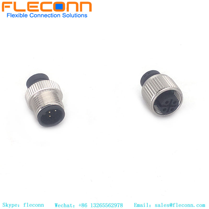 M12 5 Pin A-Coded Molded Cable Connector