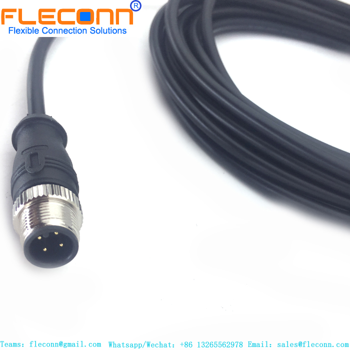 FLECONN can produce high quality single ended M12 4 Pin Male Cable